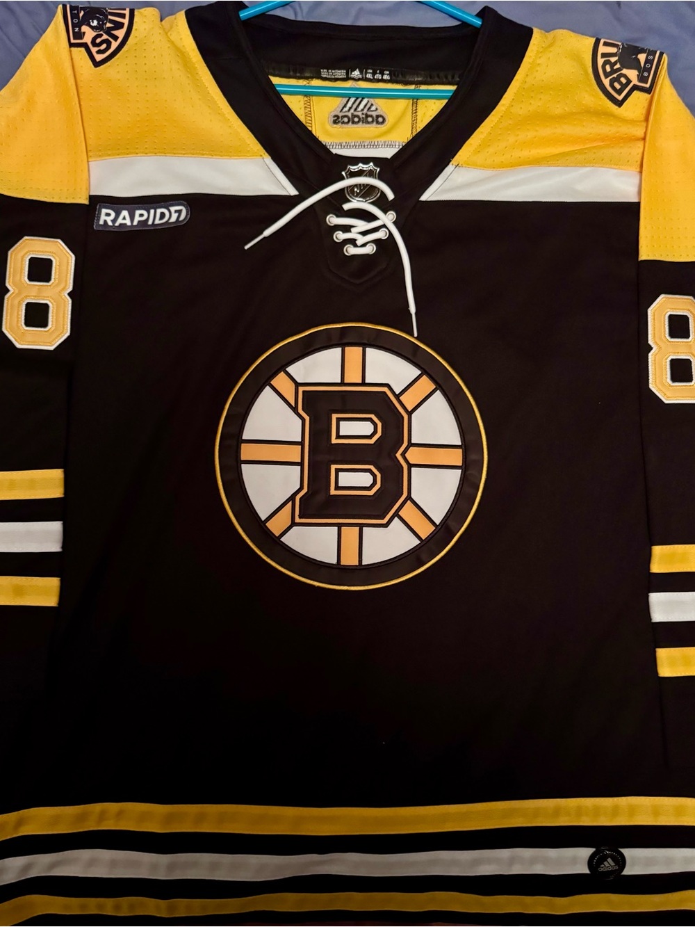 adidas Boston Bruins Black and Gold Hockey Jersey